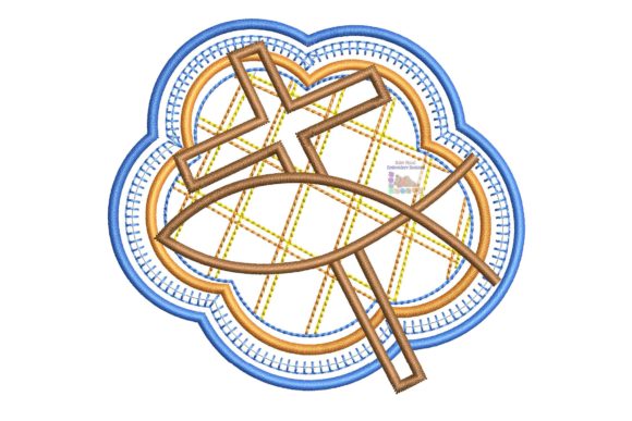 Reviewing Christian Design Cross and Fish Embroidery