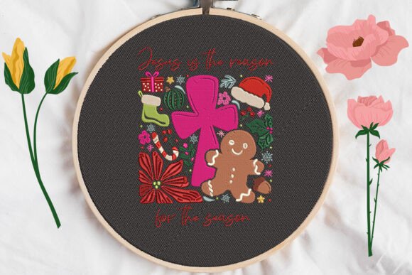 Reviewing Jesus is the Reason for Holiday Embroidery