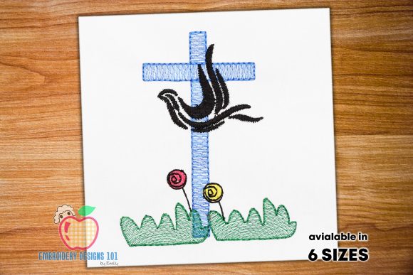 Reviewing the Christian Cross with Dove Quick Stitch