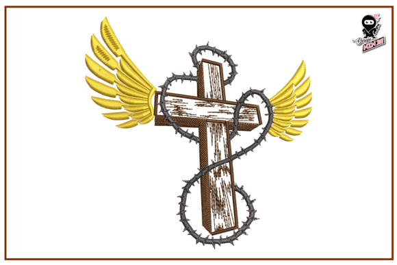 Reviewing the Christian Cross with Wings Design