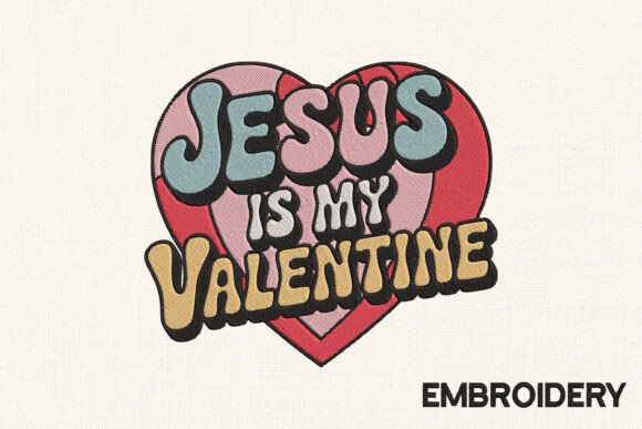 Reviewing the Jesus Valentine Embroidery Design for Etsy